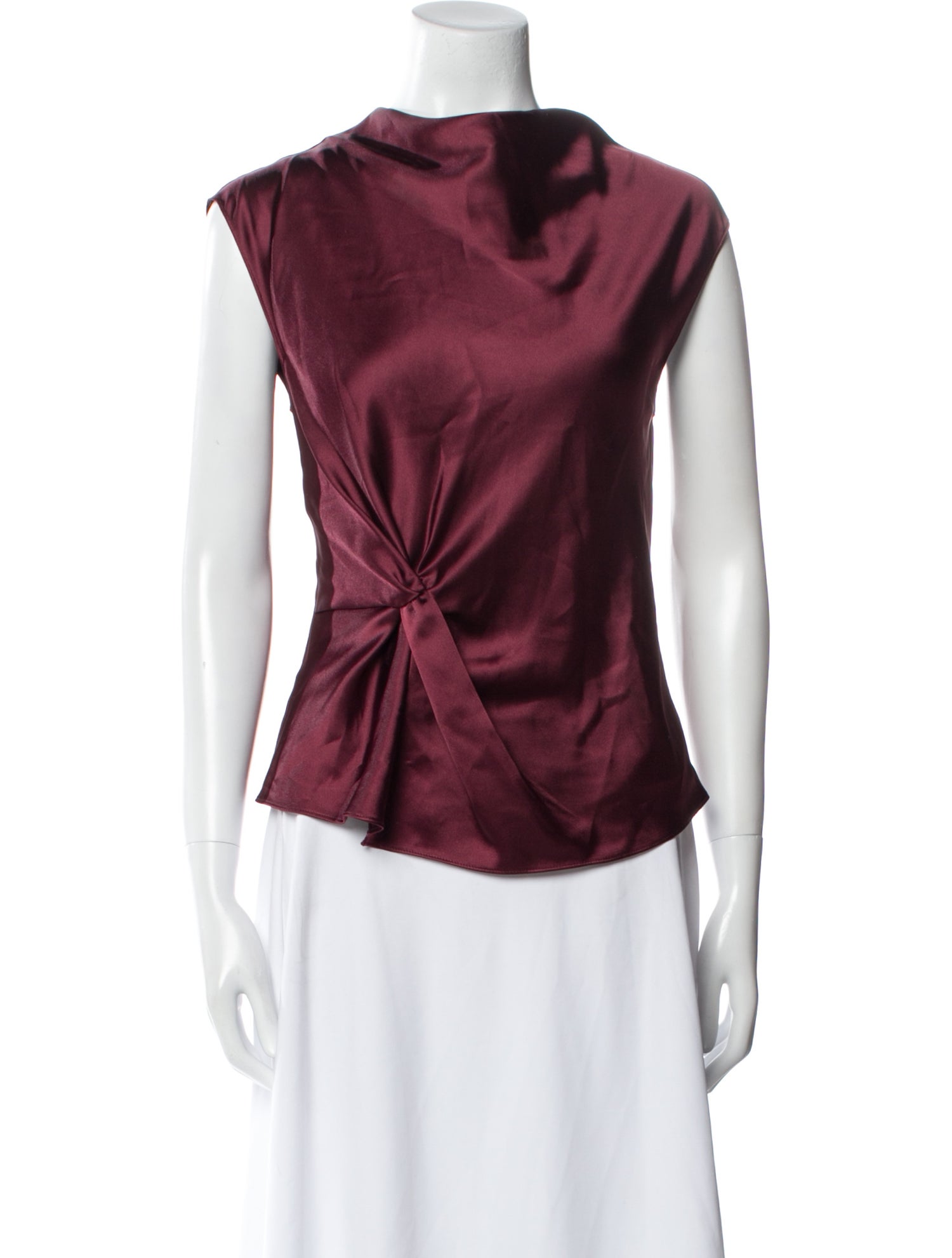 Tanya Taylor Cowl Neck Sleeveless Top