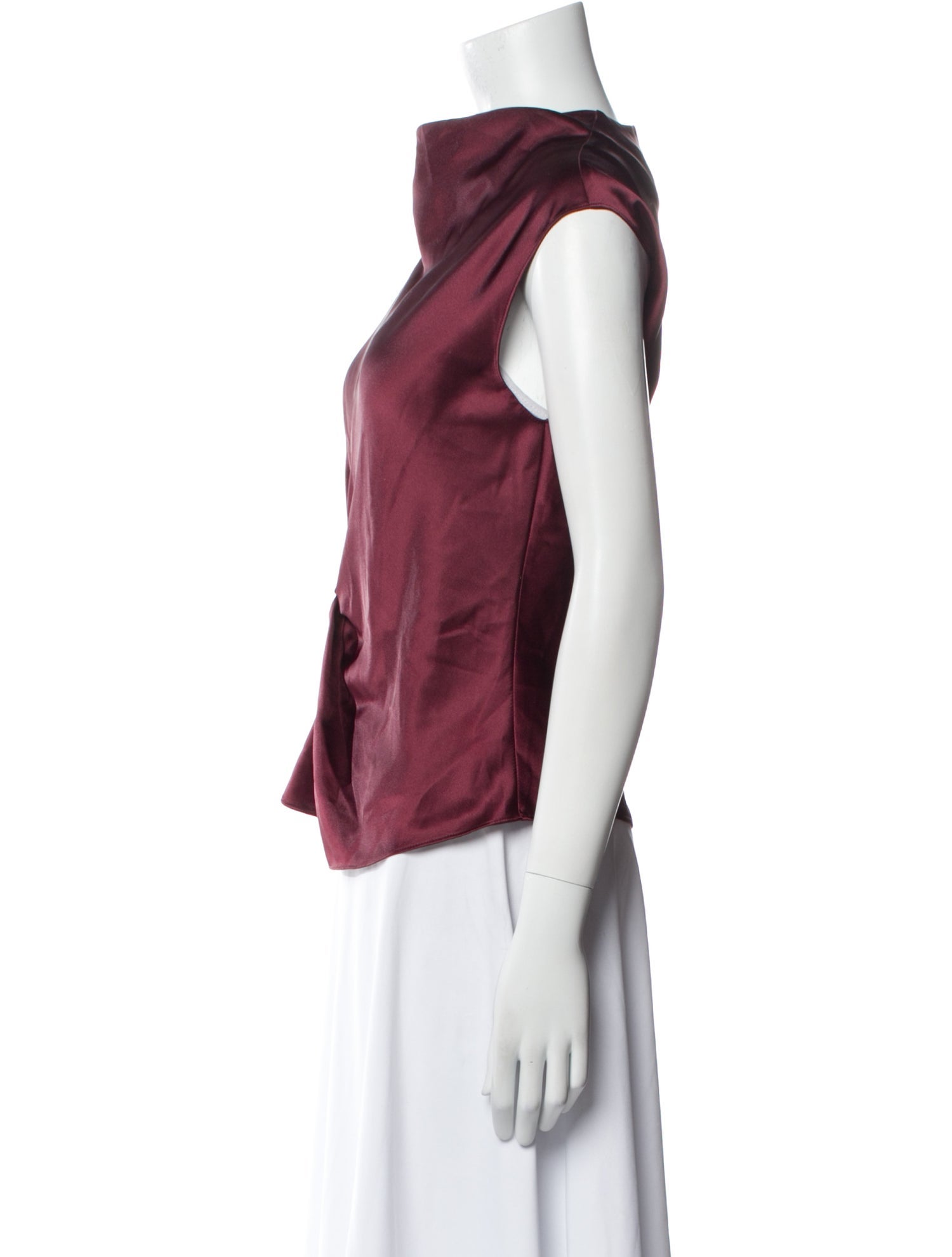 Tanya Taylor Cowl Neck Sleeveless Top