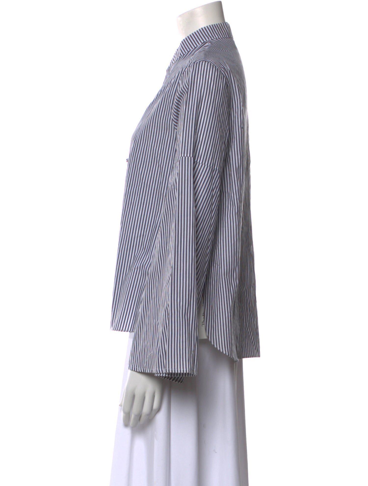 Tanya Taylor Striped Long Sleeve Button-Up Top