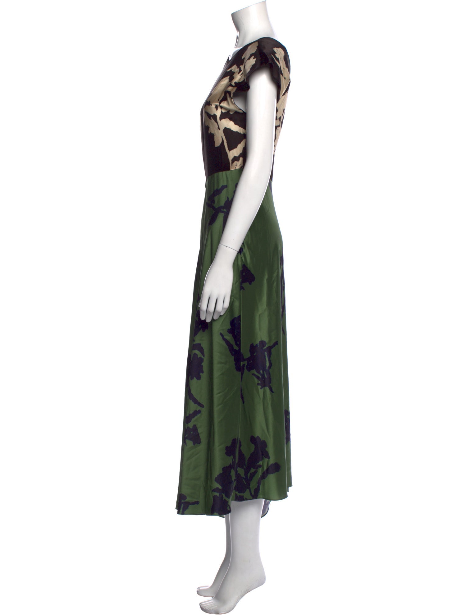 Tanya Taylor Floral Print Long Dress