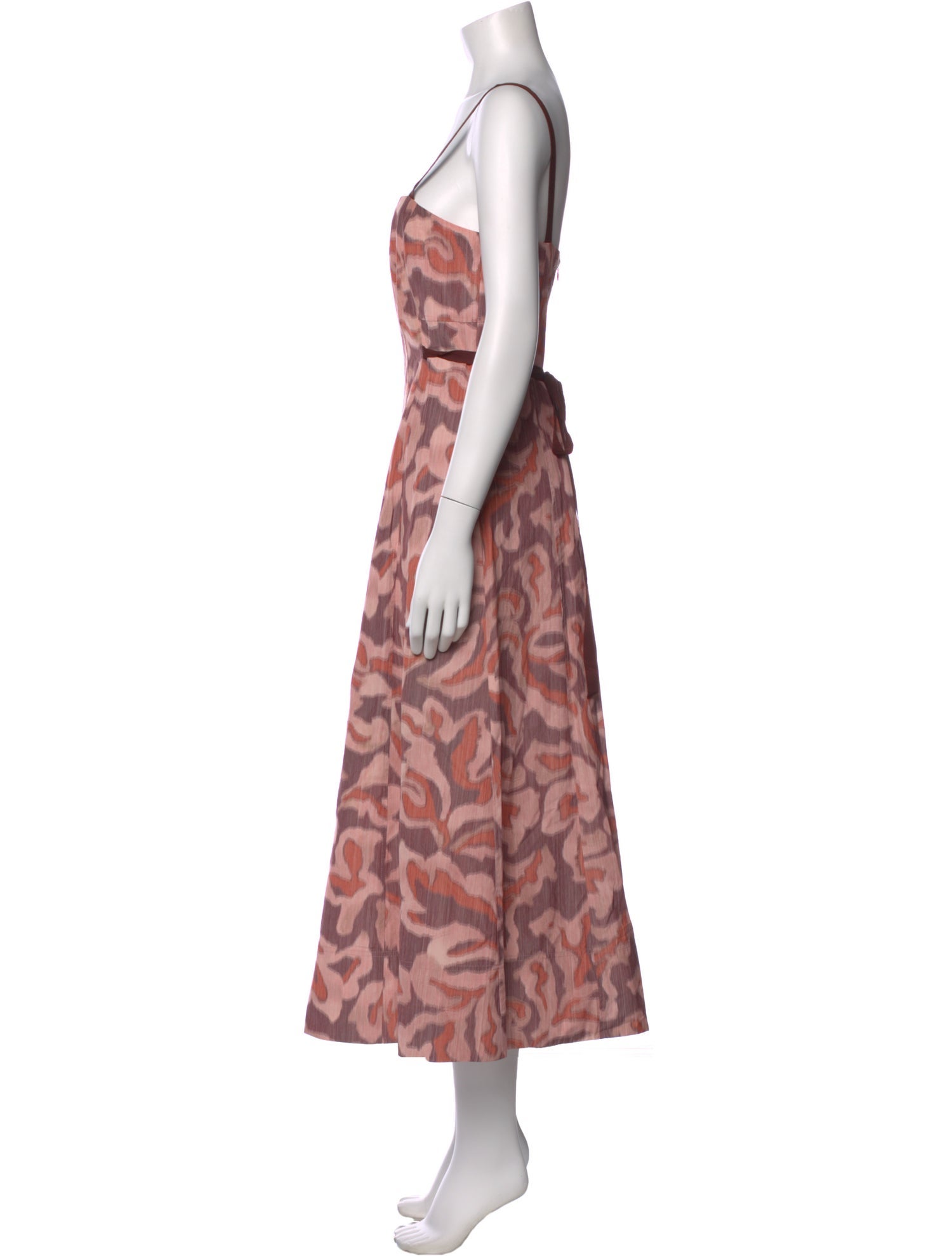 Tanya Taylor Animal Print Long Dress
