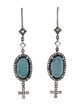 ANNA 18K 1.50ctw Spinel & Diamond Drop Earrings