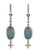ANNA 18K 1.50ctw Spinel & Diamond Drop Earrings