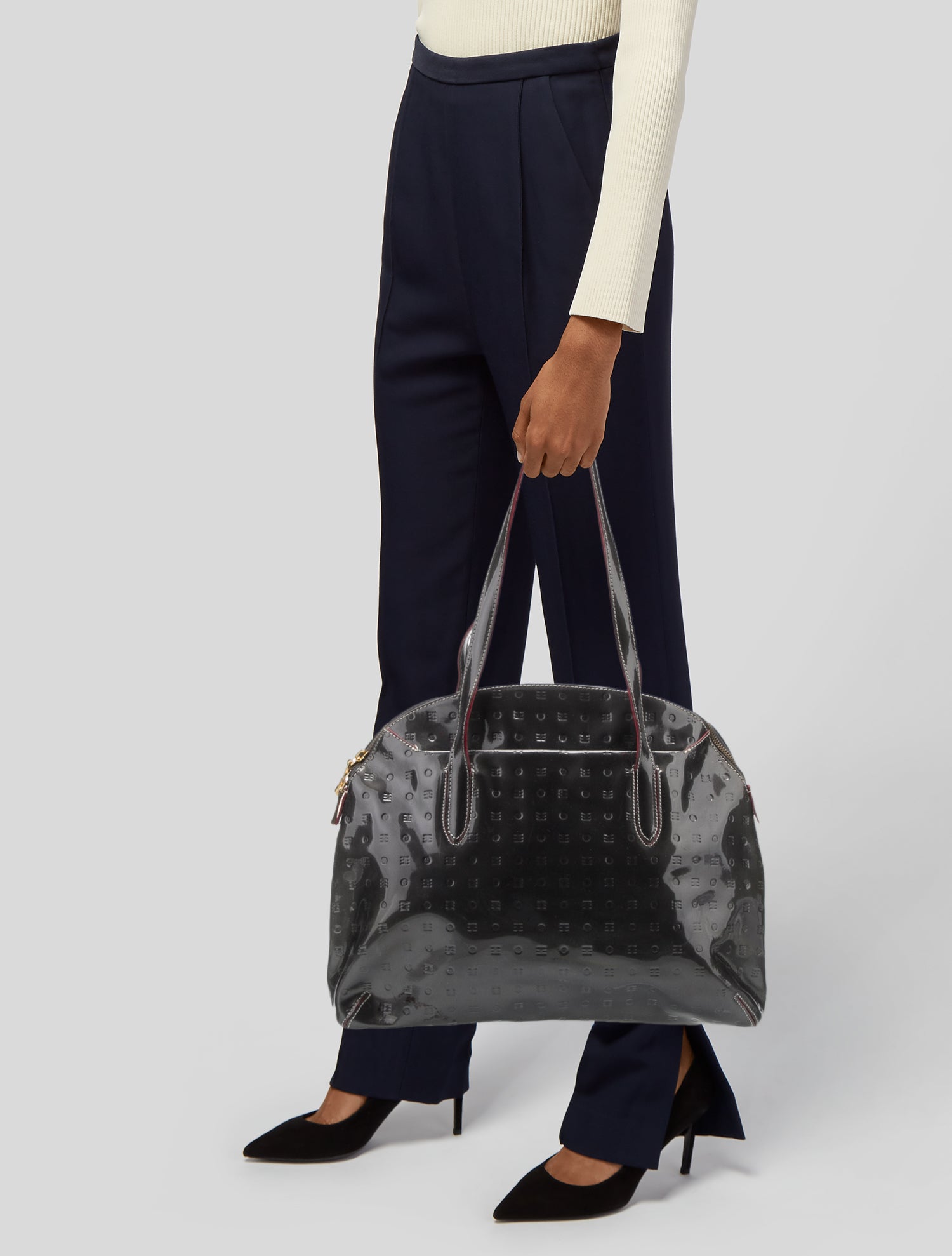 Arcadia Patent Leather Shoulder Bag