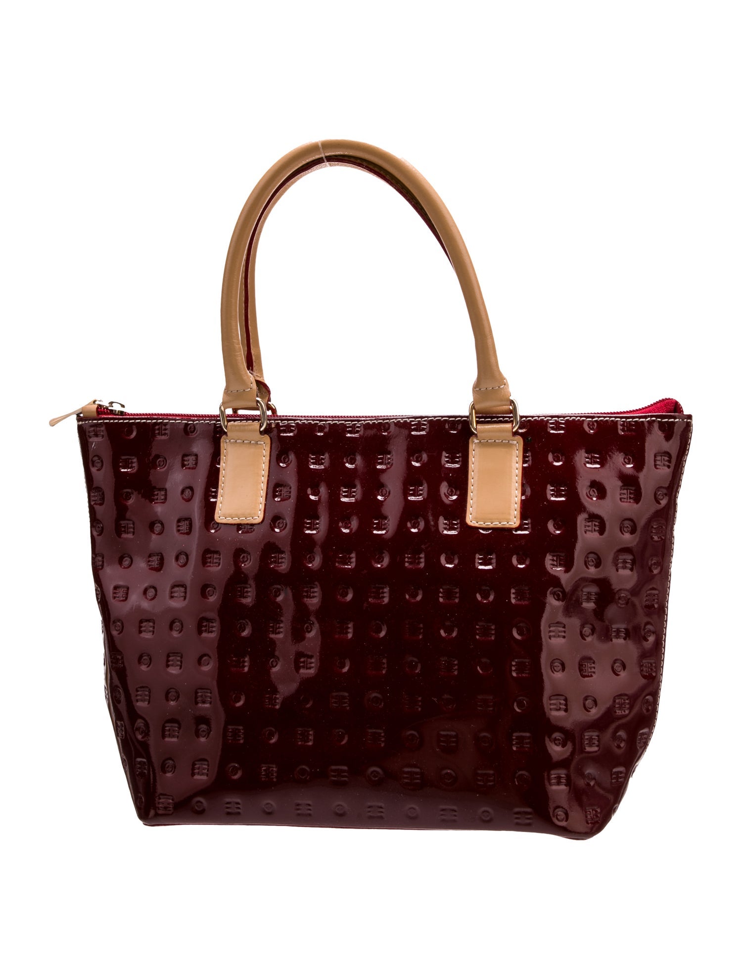 Arcadia Patent Leather Top Handle Bag