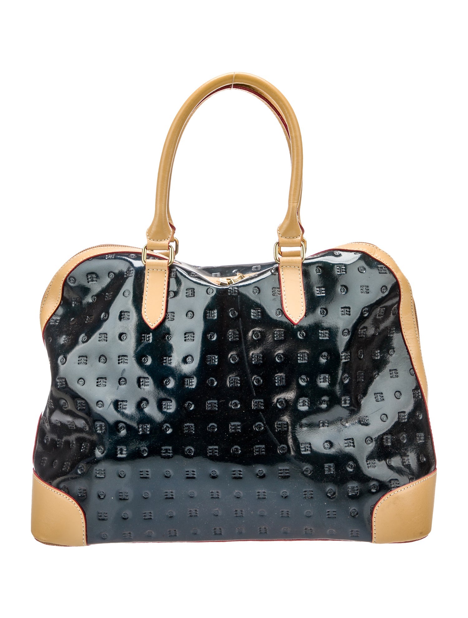 Arcadia Patent Leather Top Handle Bag