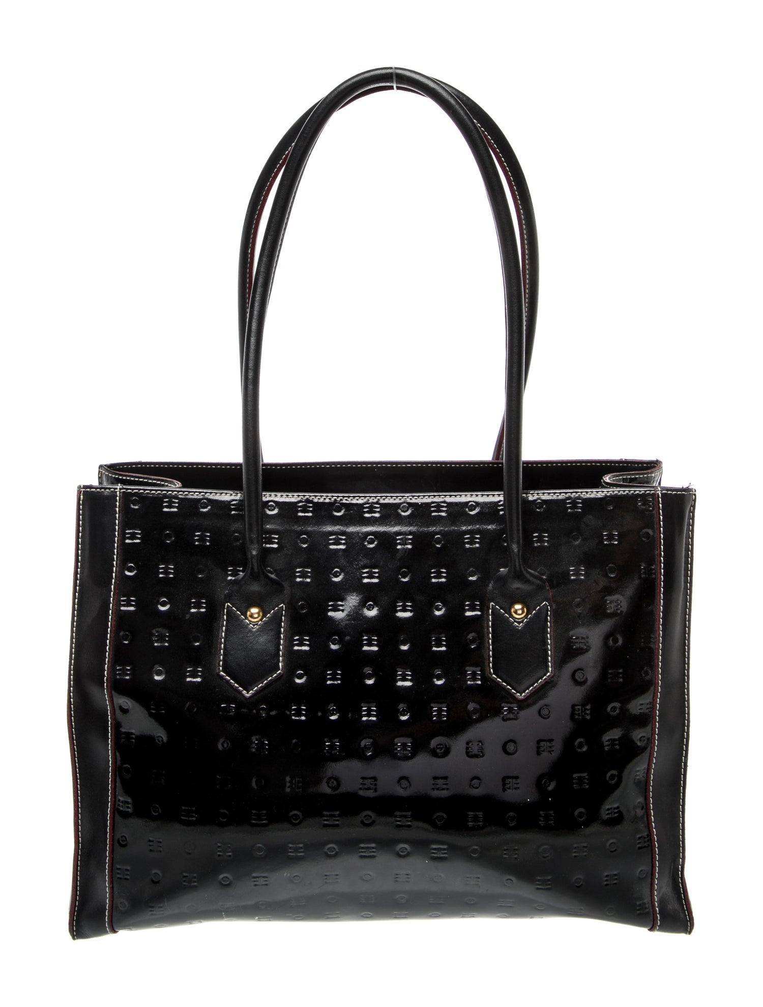 Arcadia Embossed Leather Shoulder Bag