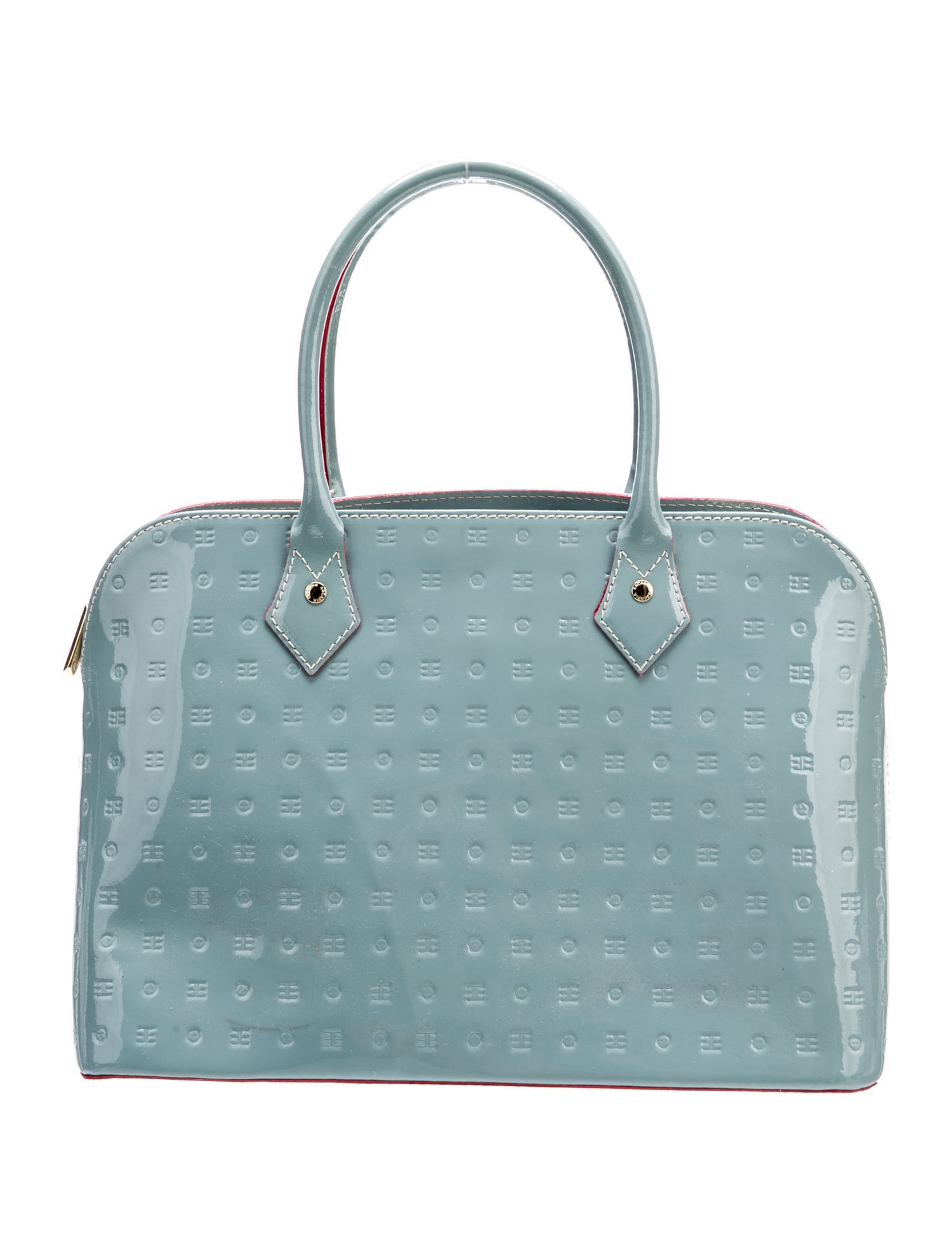 Arcadia Patent Leather Top Handle Bag