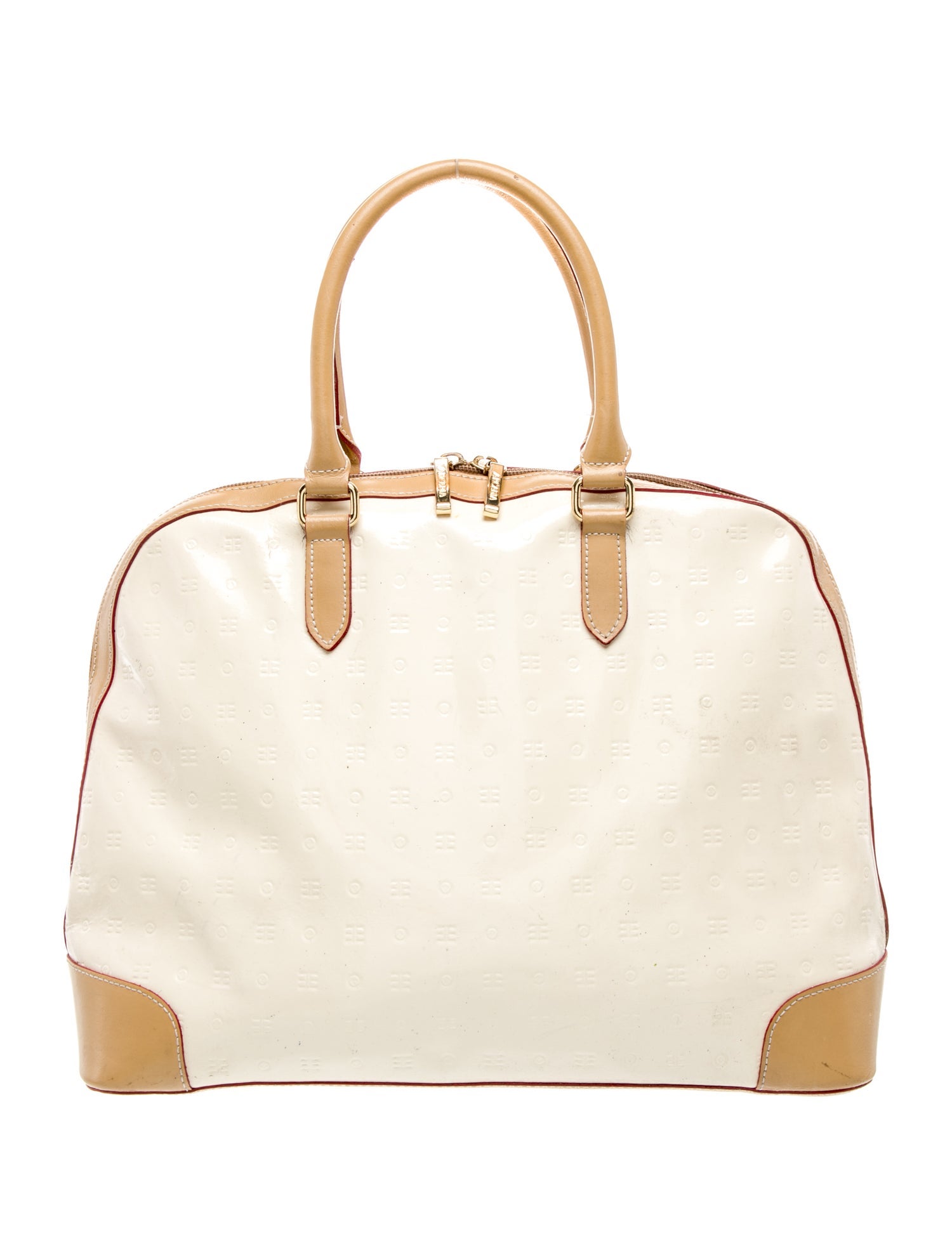 Arcadia Patent Leather Top Handle Bag