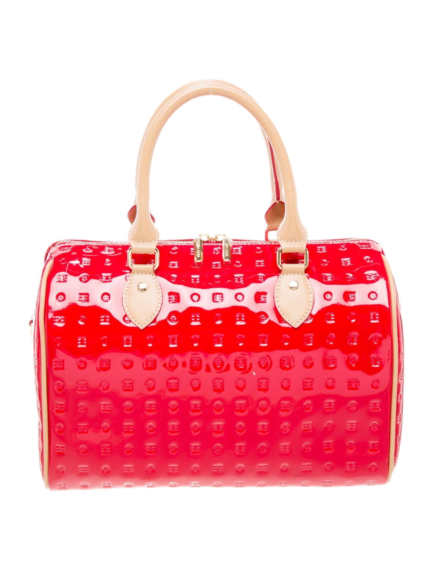 Arcadia Patent Leather Top Handle Bag