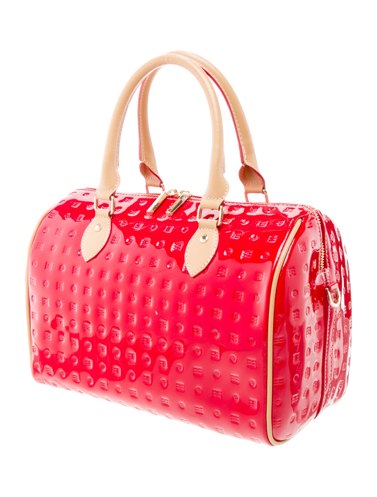 Arcadia Patent Leather Top Handle Bag