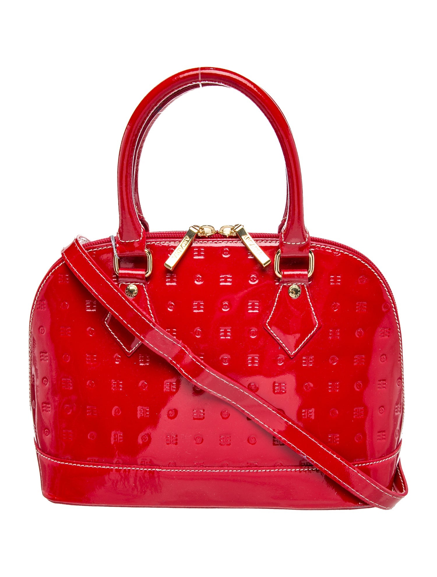 Arcadia Patent Leather Top Handle Bag