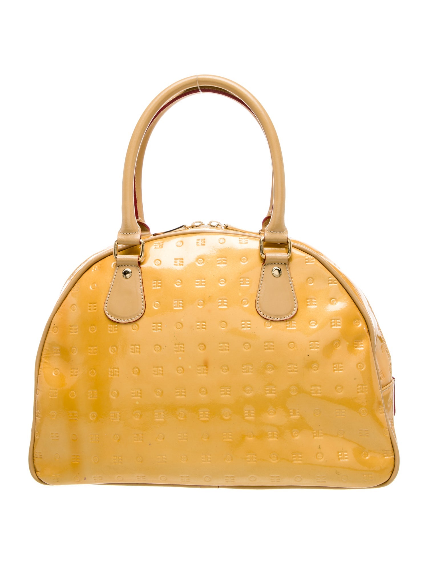 Arcadia Patent Leather Top Handle Bag