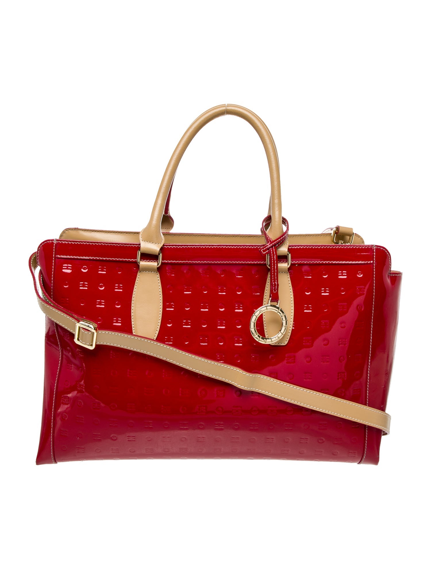 Arcadia Patent Leather Top Handle Bag