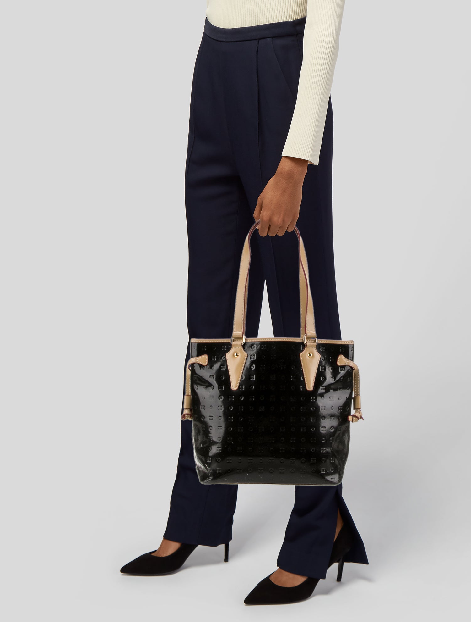 Arcadia Patent Leather Shoulder Bag