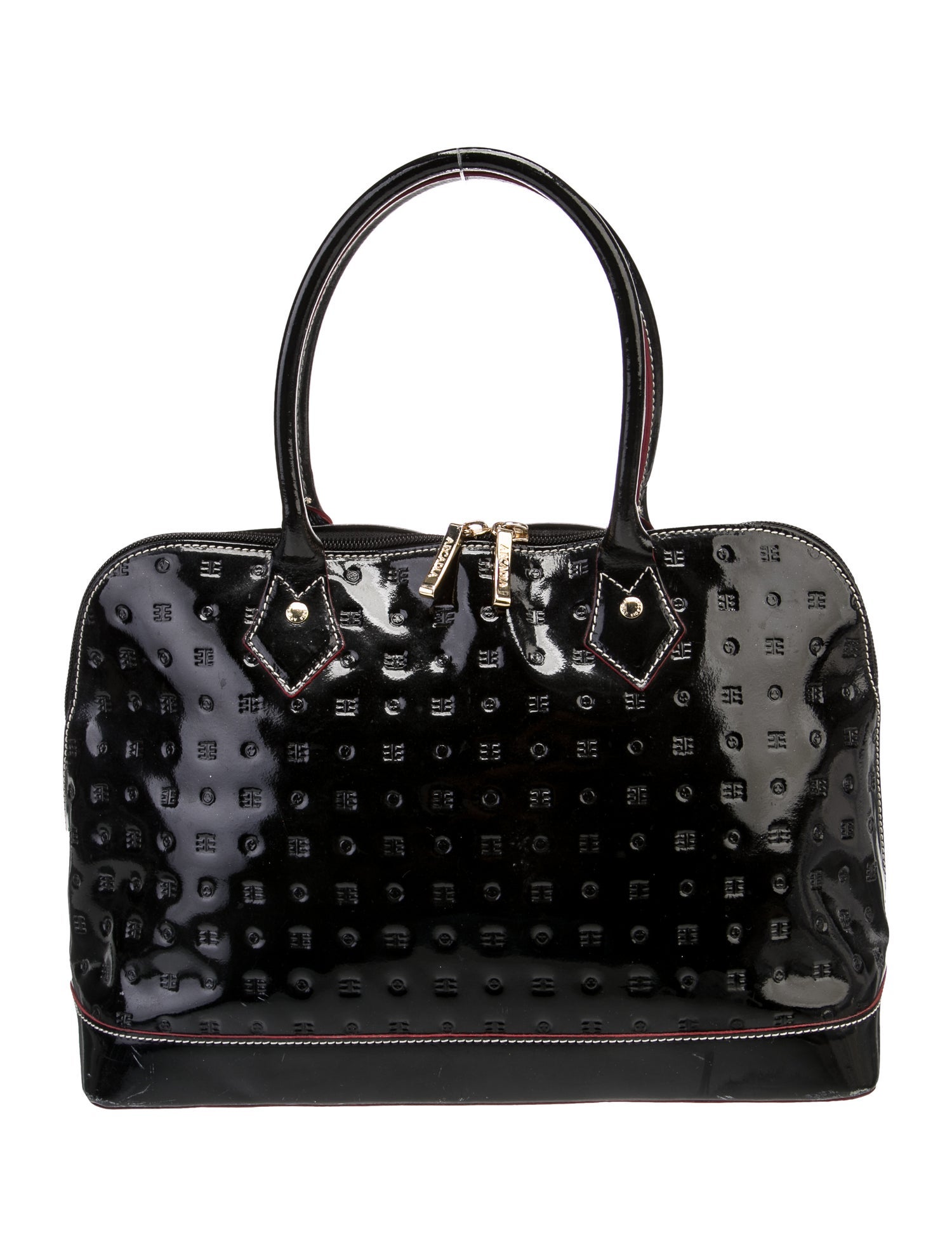 Arcadia Patent Leather Top Handle Bag