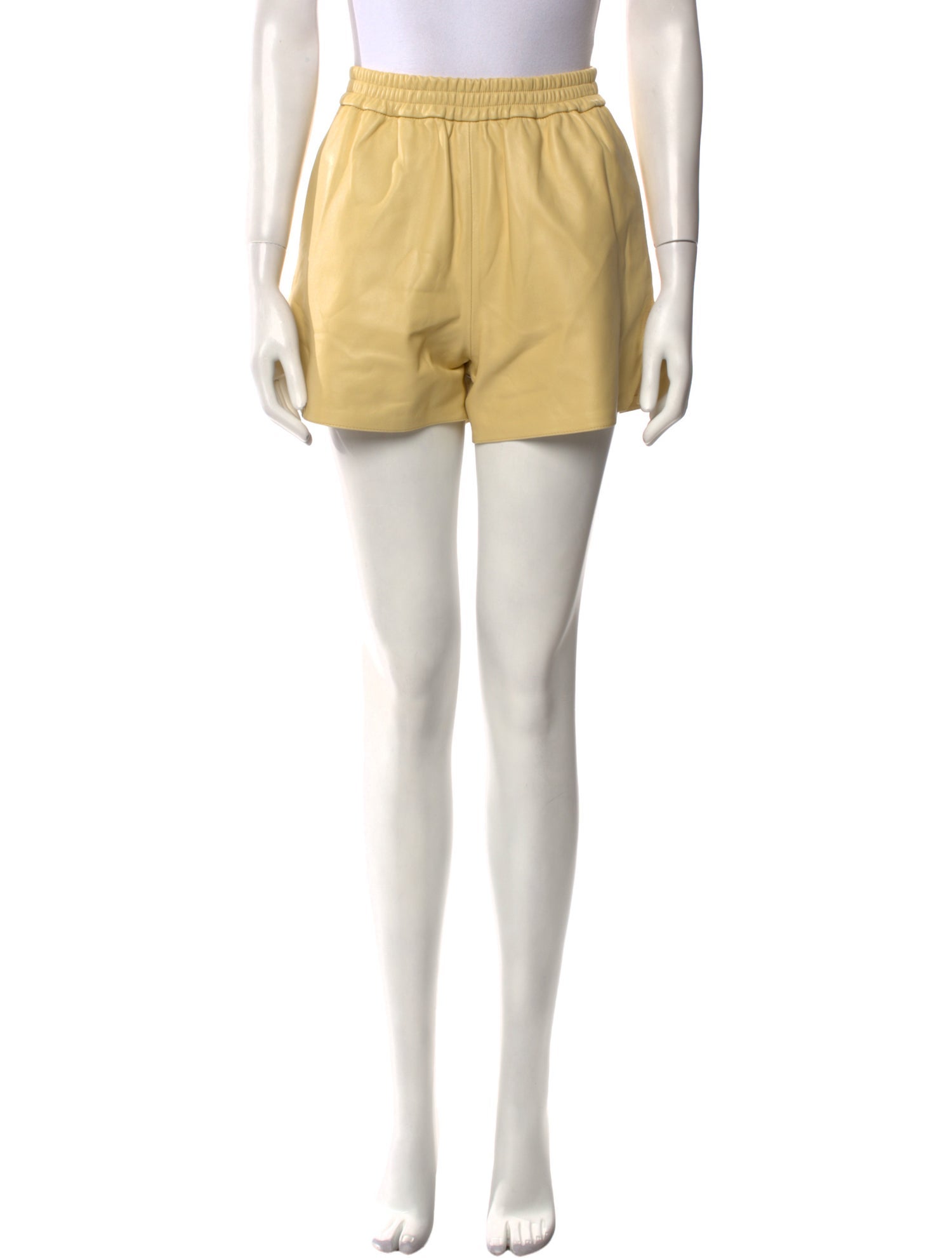 Arma Lamb Leather Mini Shorts