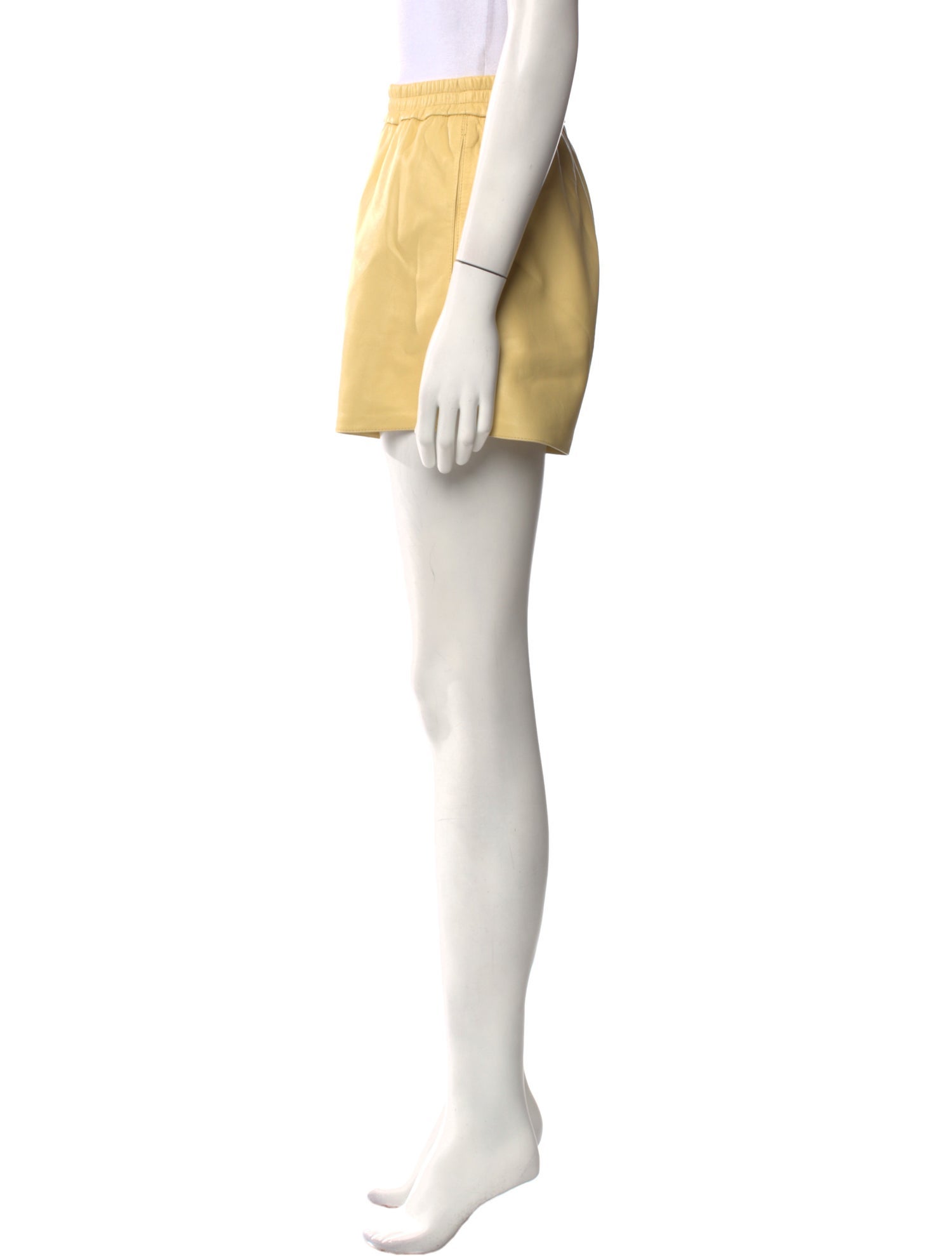 Arma Lamb Leather Mini Shorts