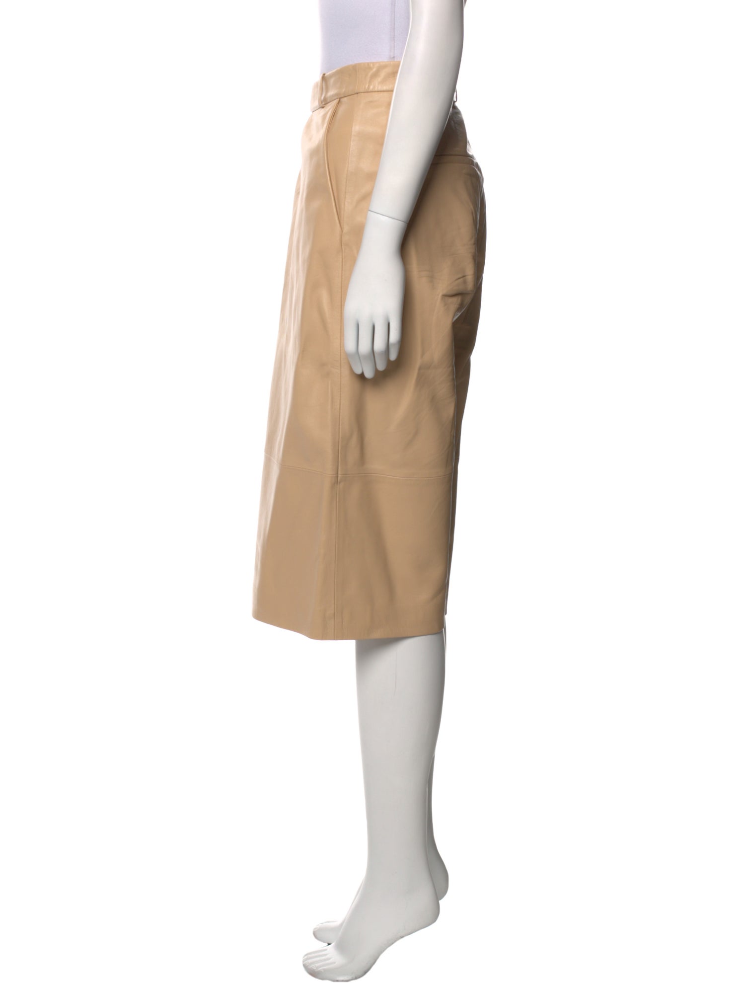 Arma Leather Knee-Length Shorts