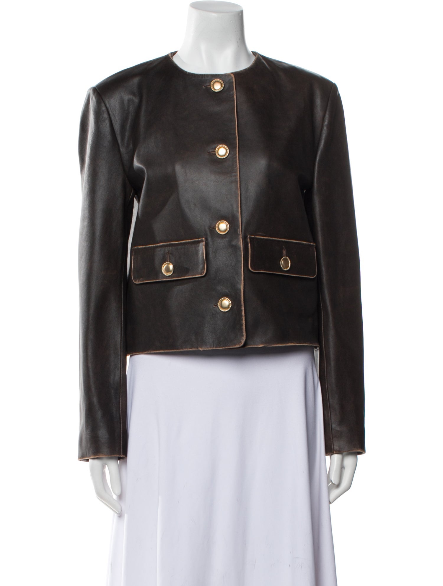 Arma Leather Evening Jacket