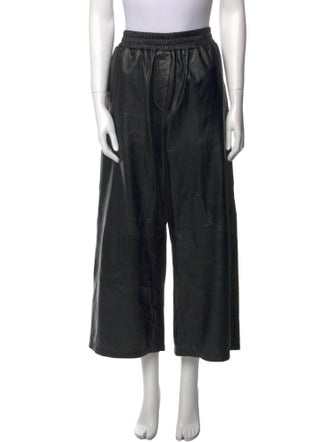 Arma Leather Wide Leg Pants