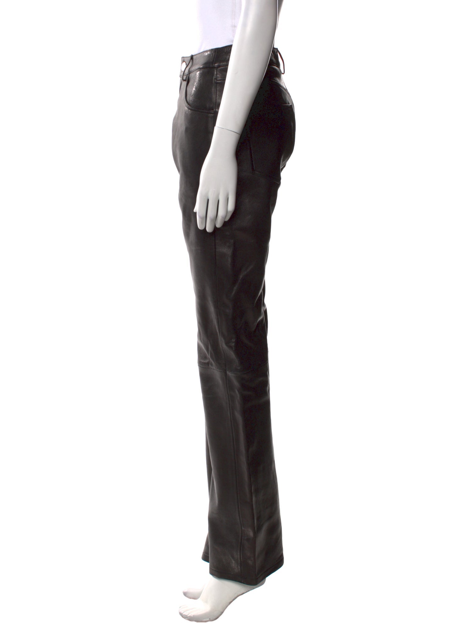Arma Lamb Leather Wide Leg Pants