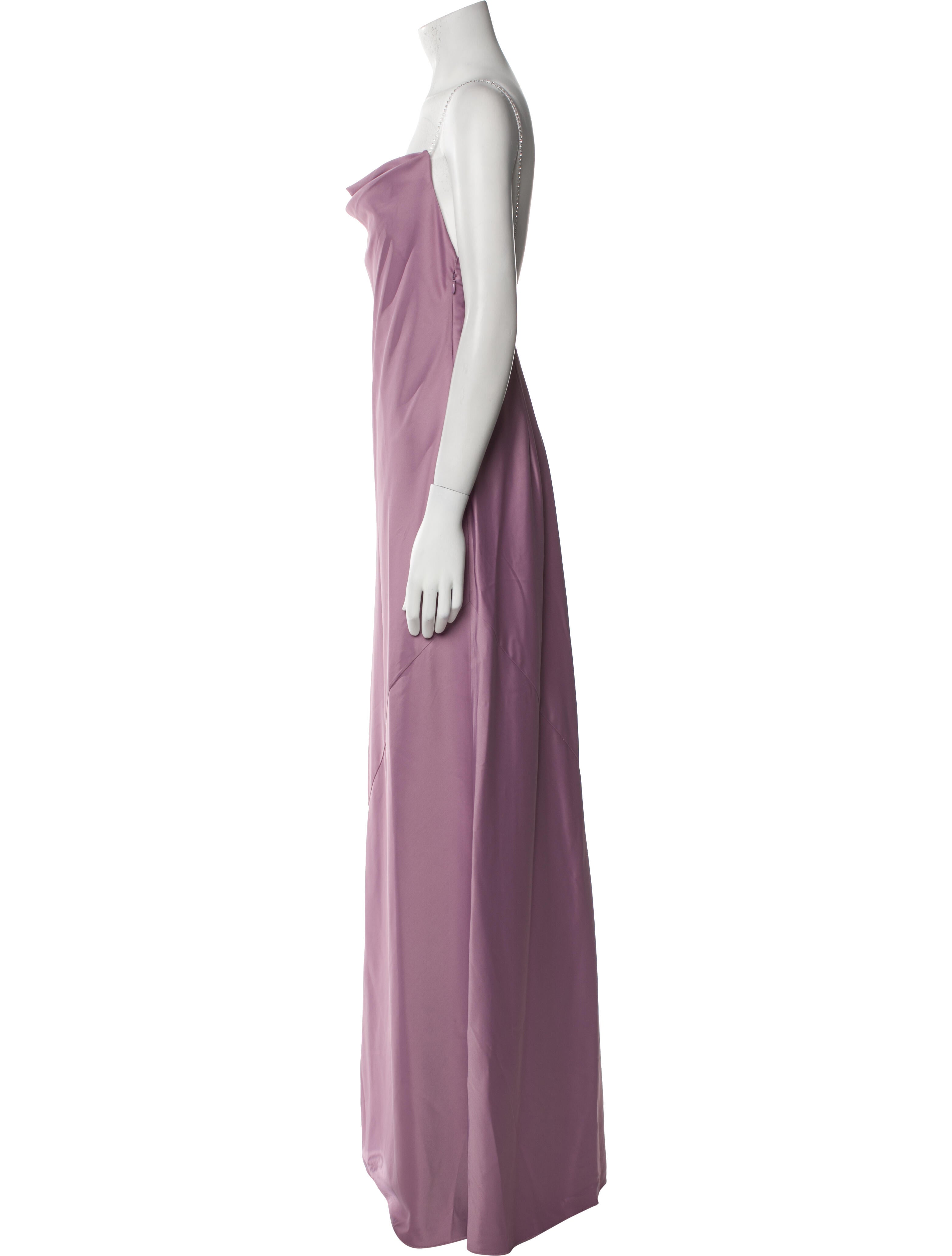 Aidan by Aidan Mattox Cowl Neck Long Dress