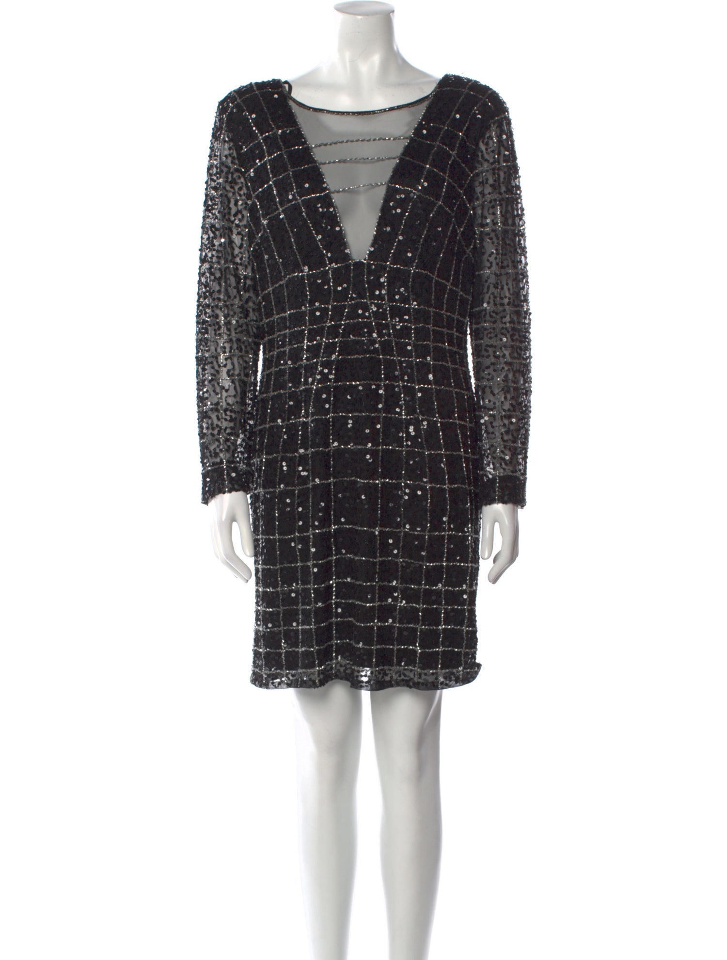 Aidan by Aidan Mattox Plaid Print Mini Dress