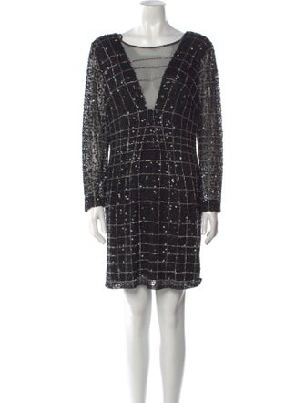 Aidan by Aidan Mattox Plaid Print Mini Dress