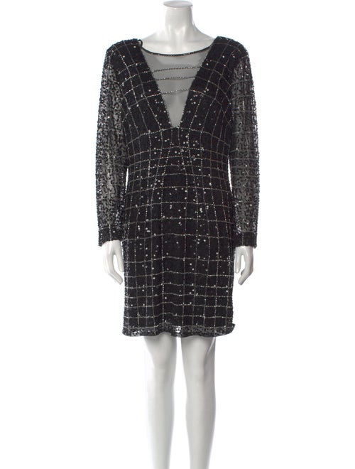 Aidan by Aidan Mattox Plaid Print Mini Dress