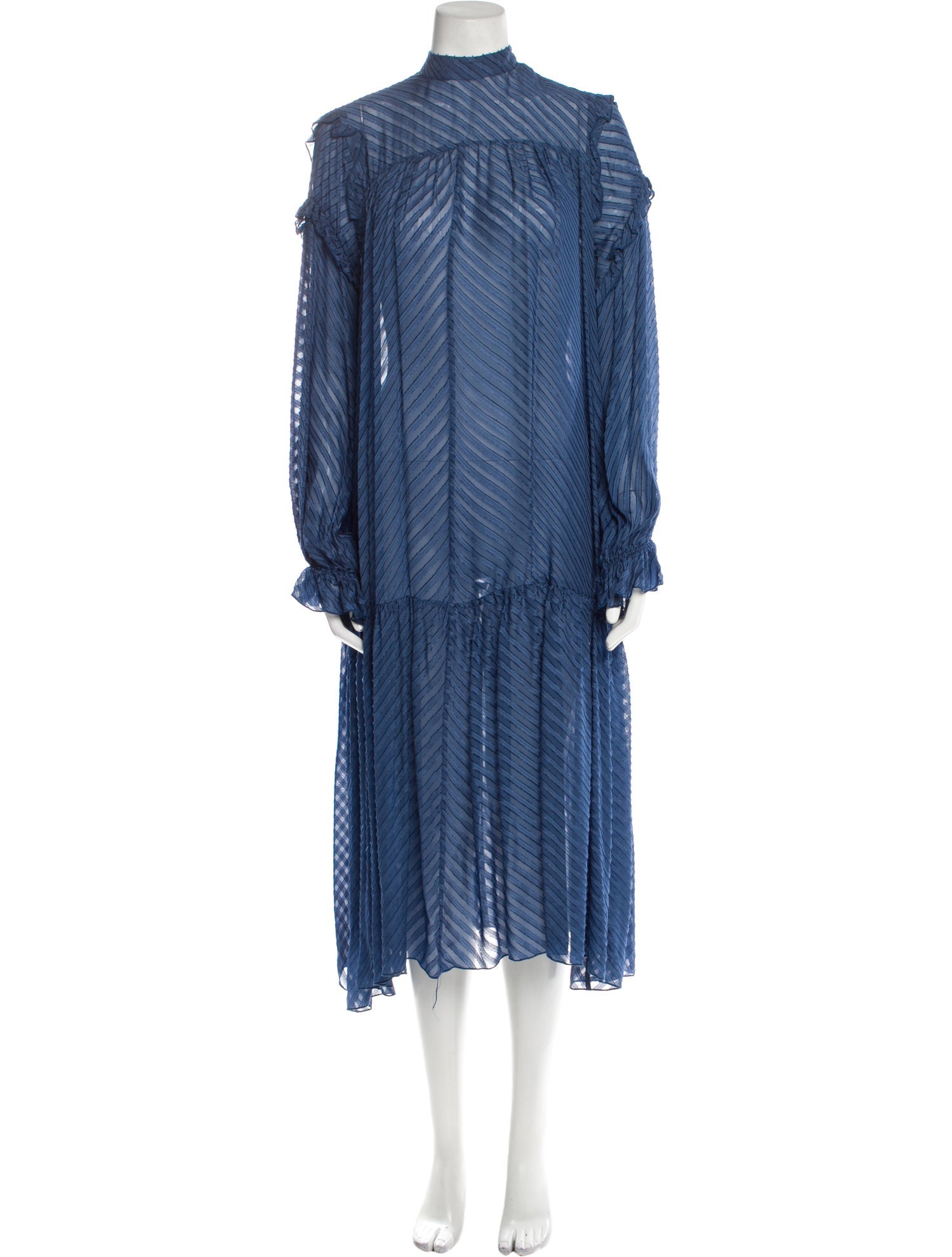 Atos Lombardini Mock Neck Midi Length Dress w/ Tags