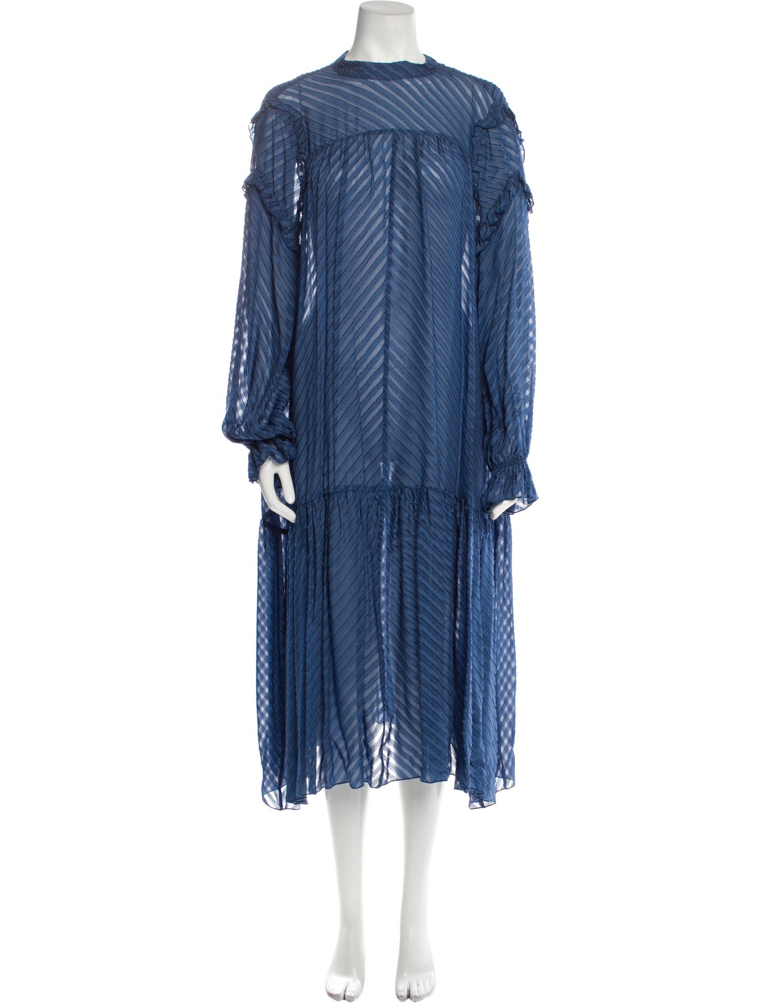 Atos Lombardini Mock Neck Midi Length Dress w/ Tags