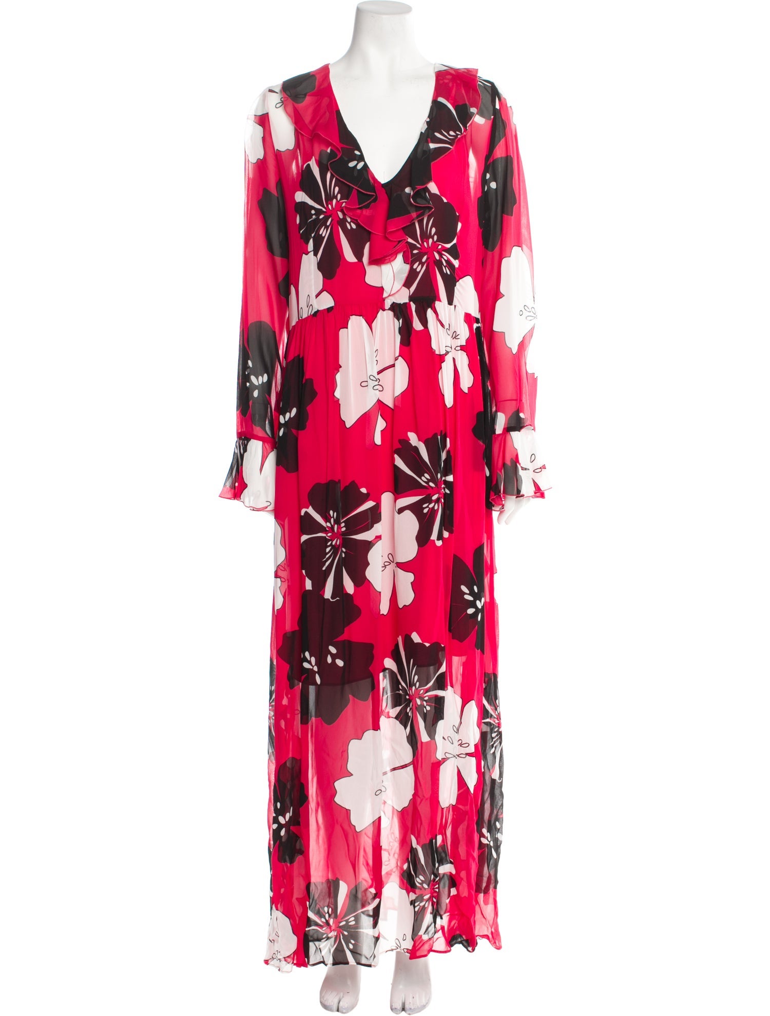 Atos Lombardini Floral Print Long Dress w/ Tags
