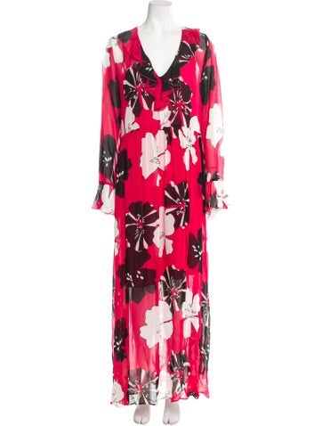 Atos Lombardini Dresses Floral Print Long Dress XL