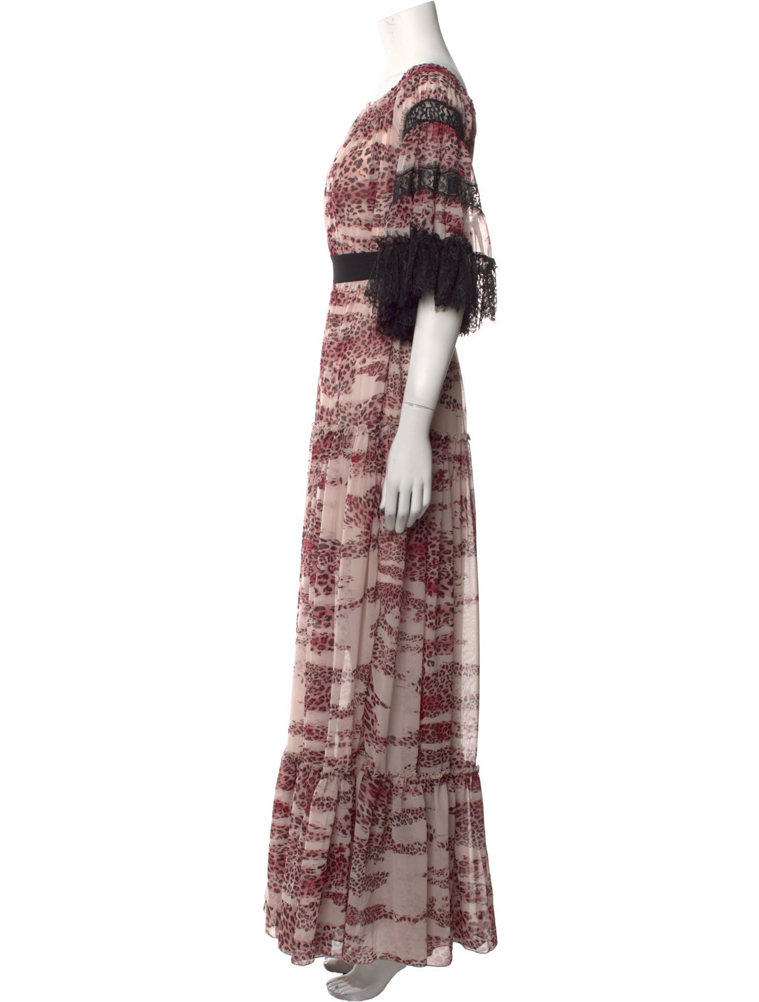 Atos Lombardini Printed Long Dress w/ Tags