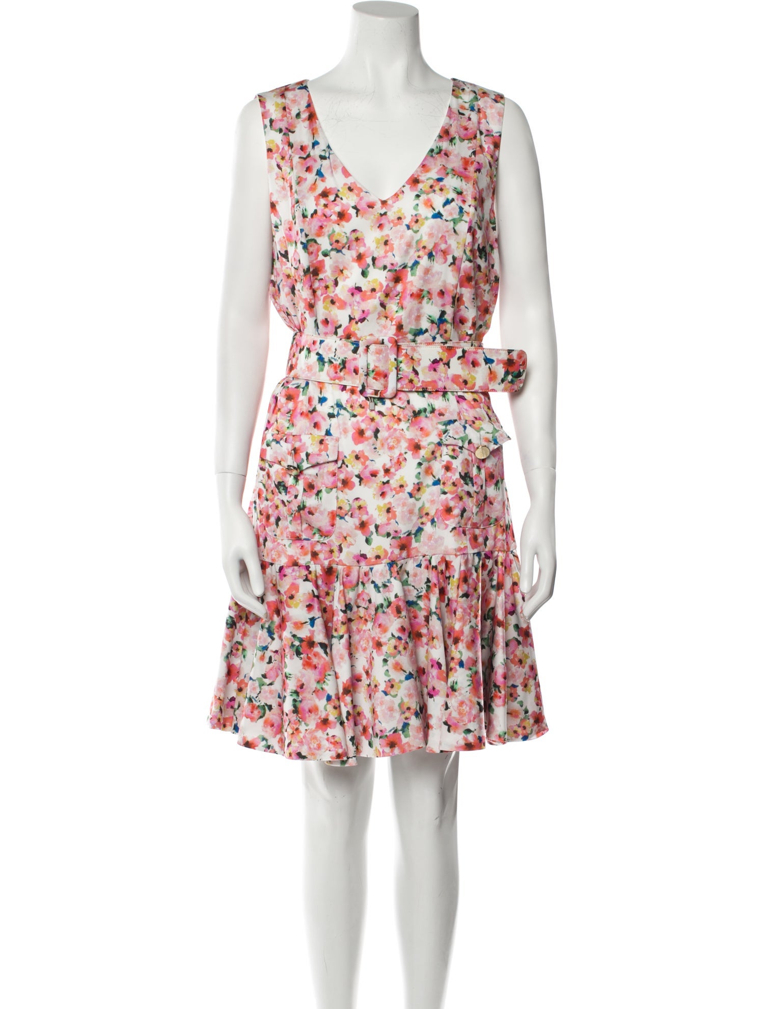 Atos Lombardini Floral Print Mini Dress