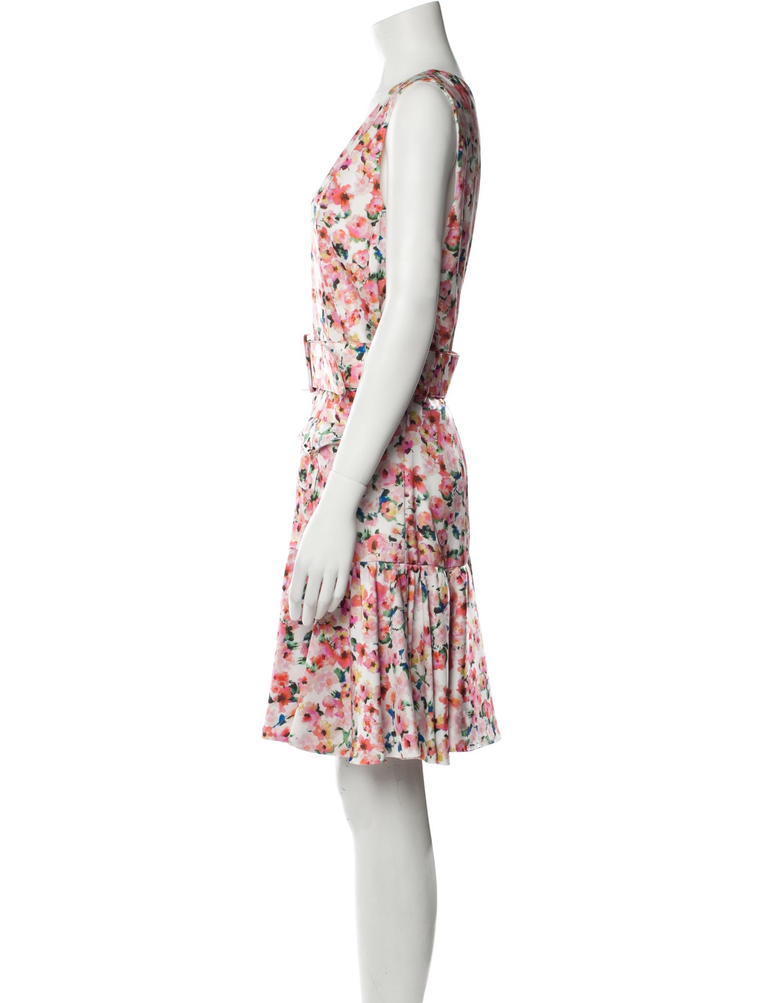 Atos Lombardini Floral Print Mini Dress