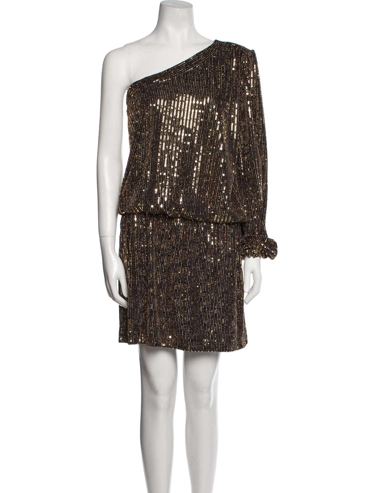 Atos Lombardini One-Shoulder Mini Dress