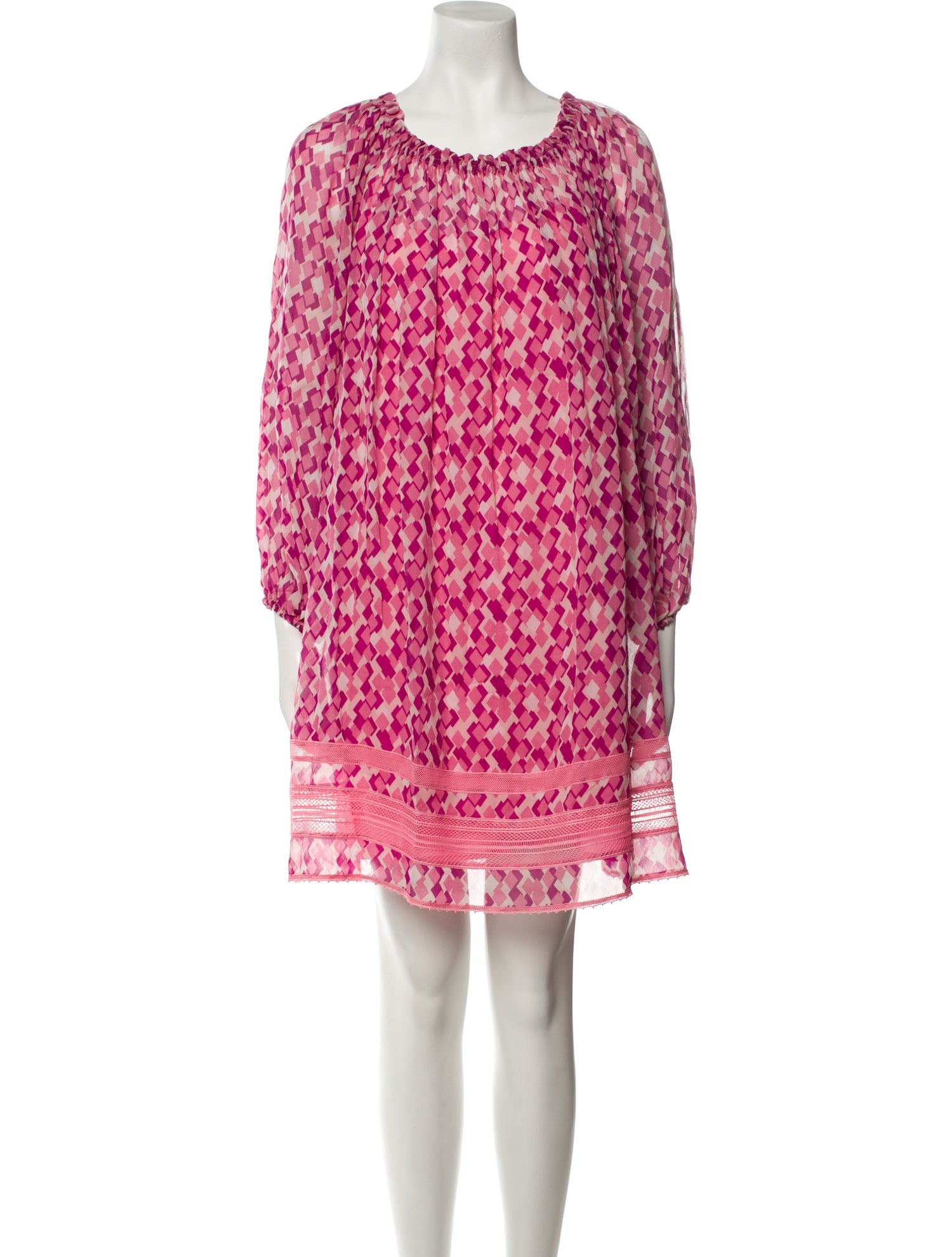 Atos Lombardini Printed Mini Dress w/ Tags