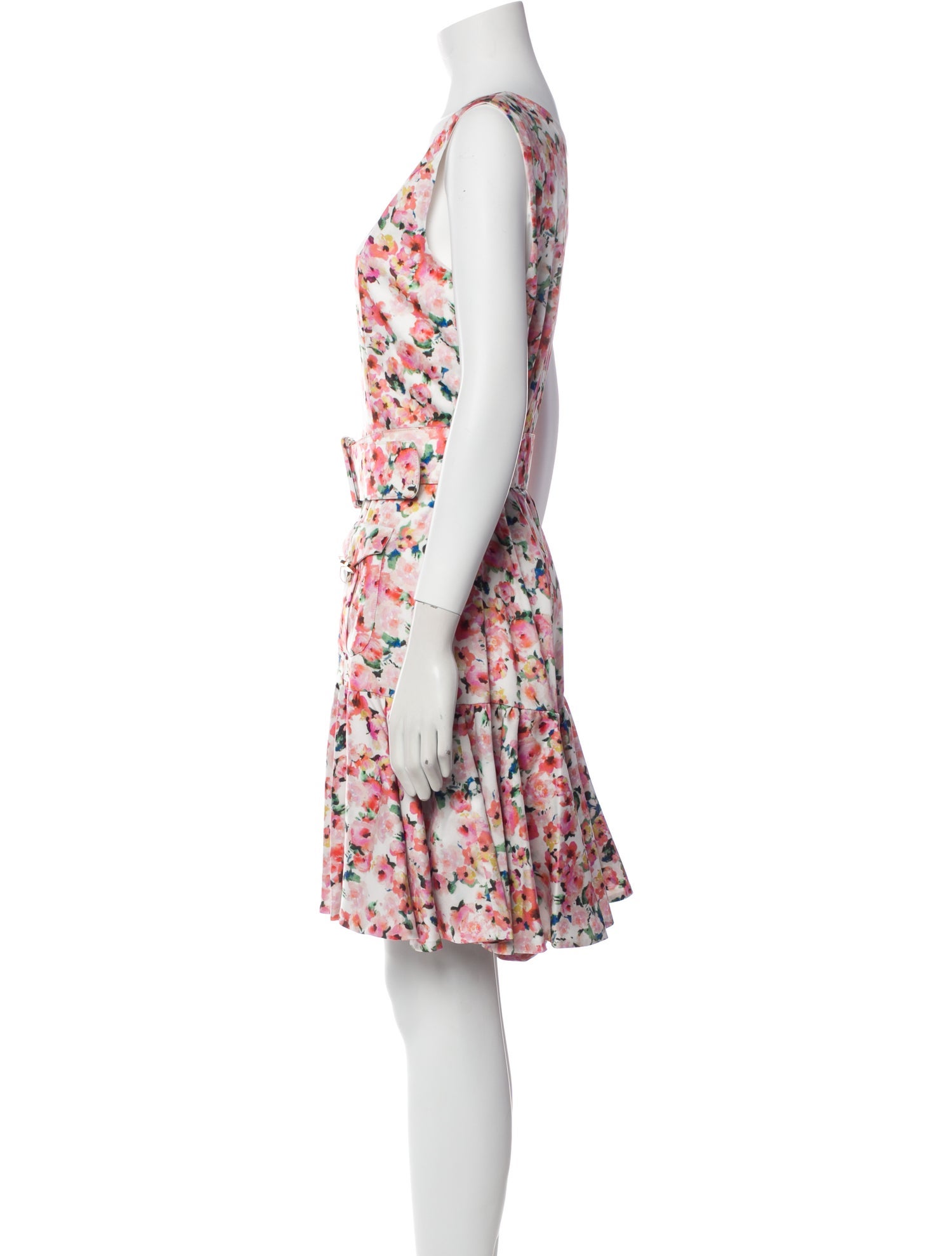 Atos Lombardini Floral Print Mini Dress