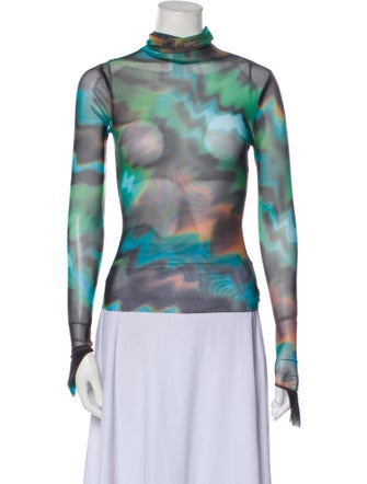 AFRM Mesh Printed Top