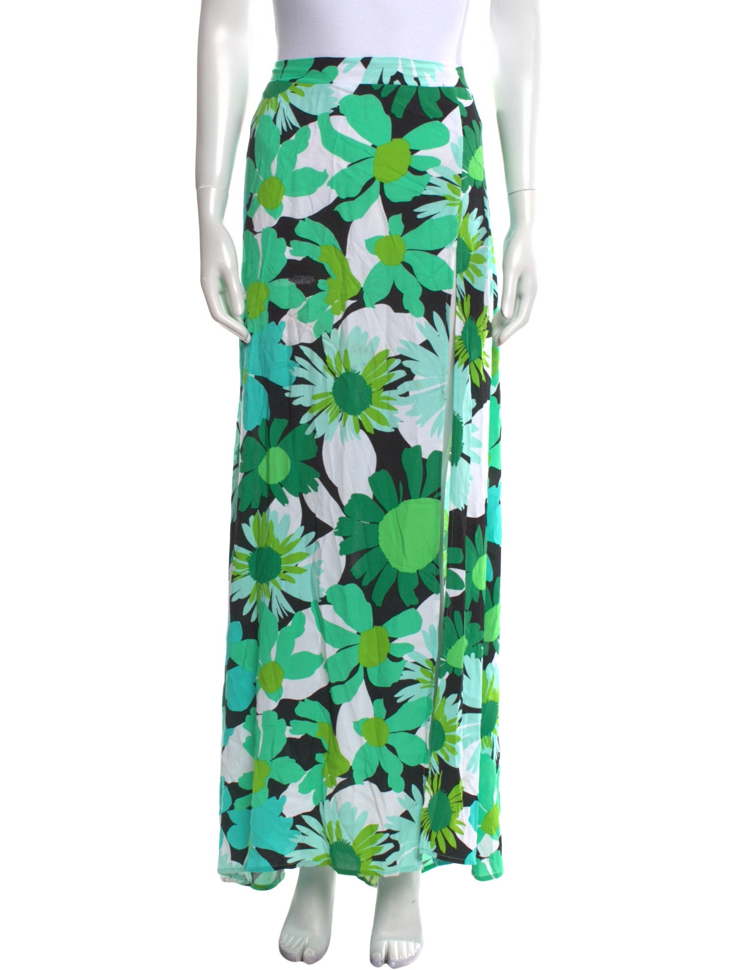AFRM Floral Print Midi Length Skirt