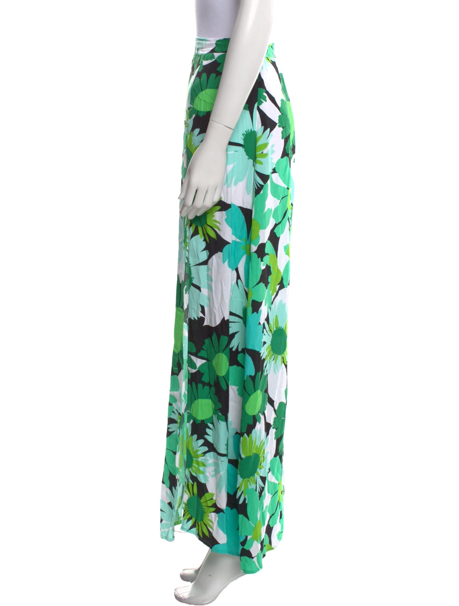 AFRM Floral Print Midi Length Skirt