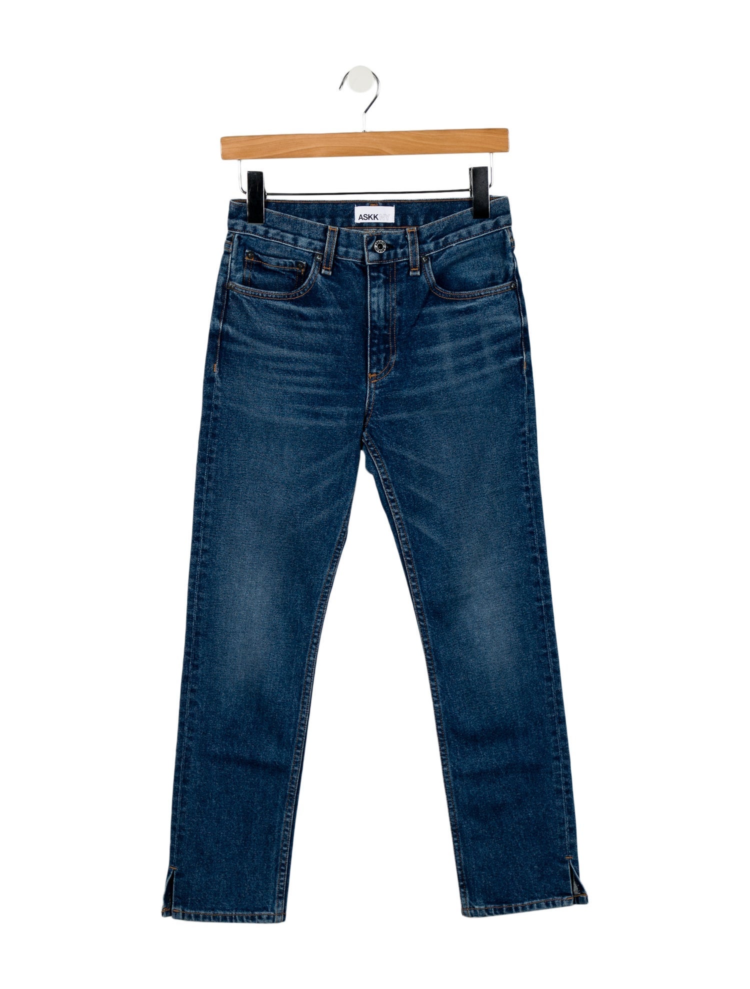 ASKK NY Mid-Rise Straight Leg Jeans w/ Tags