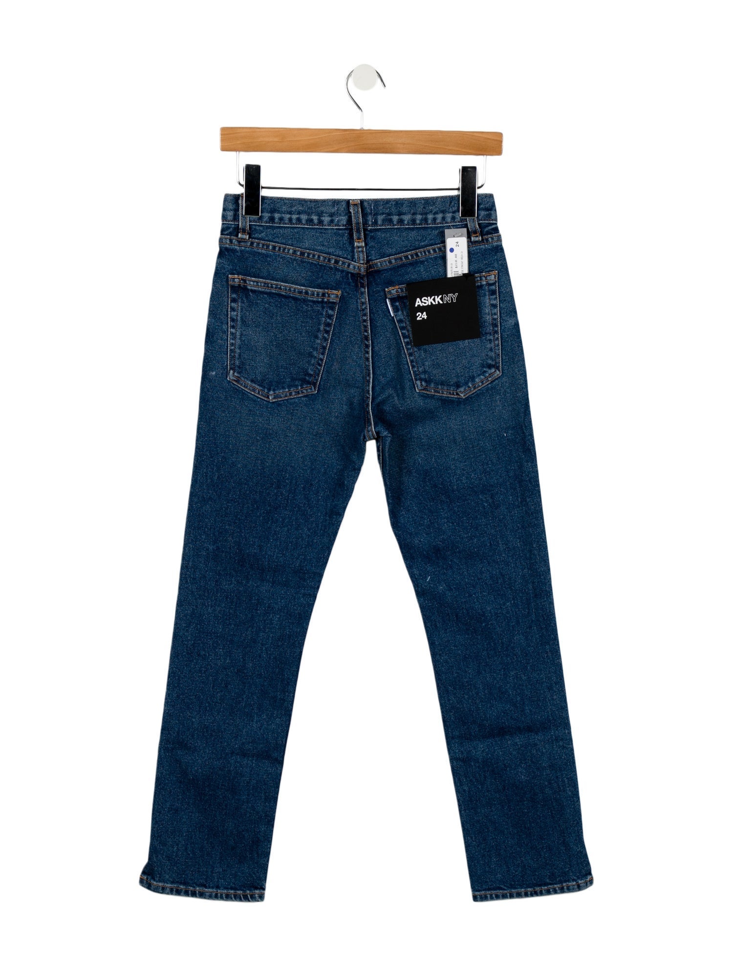ASKK NY Mid-Rise Straight Leg Jeans w/ Tags