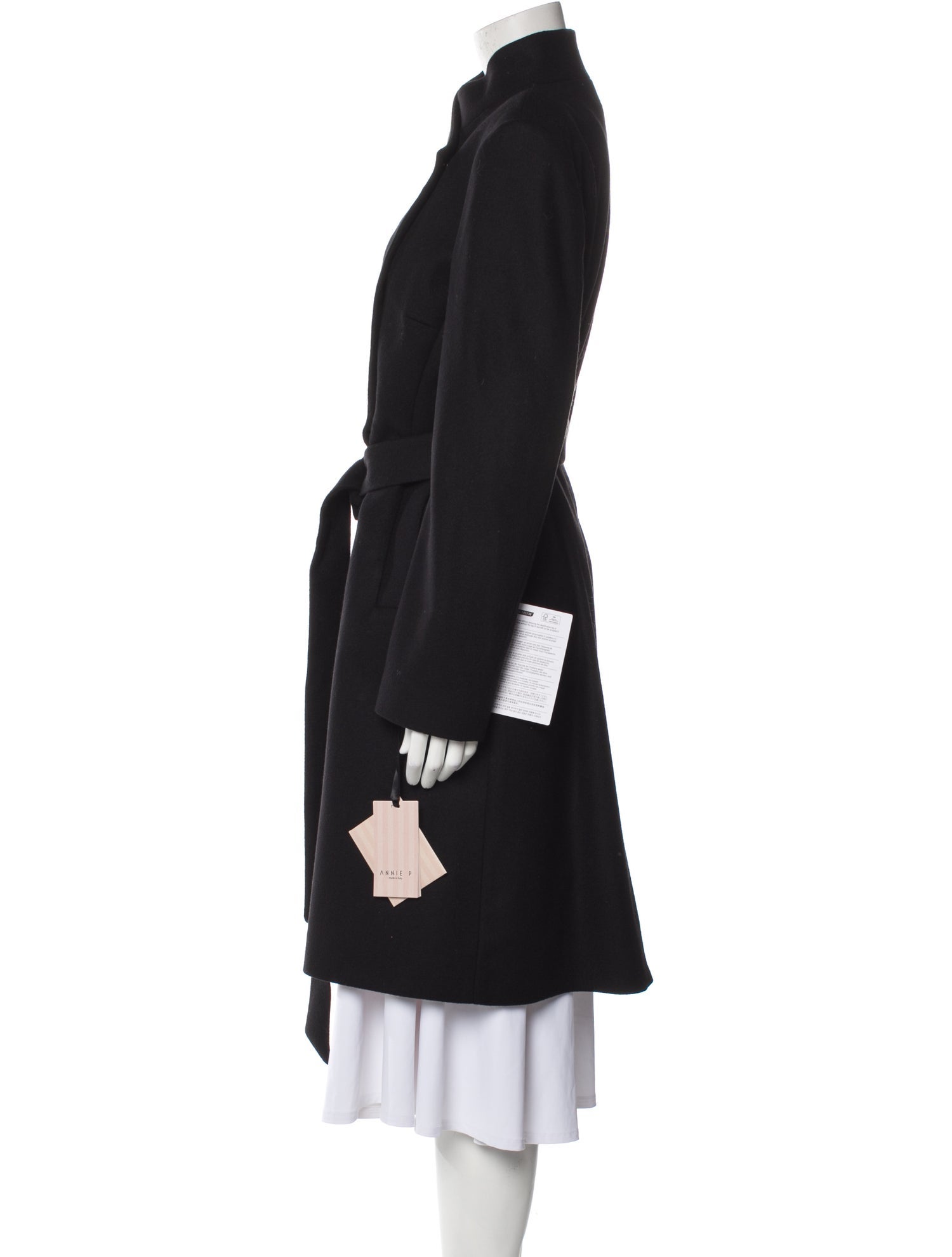 Annie P Virgin Wool Trench Coat w/ Tags