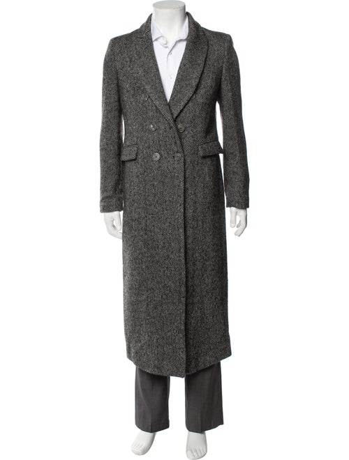 Annie P Virgin Wool Tweed Pattern Coat