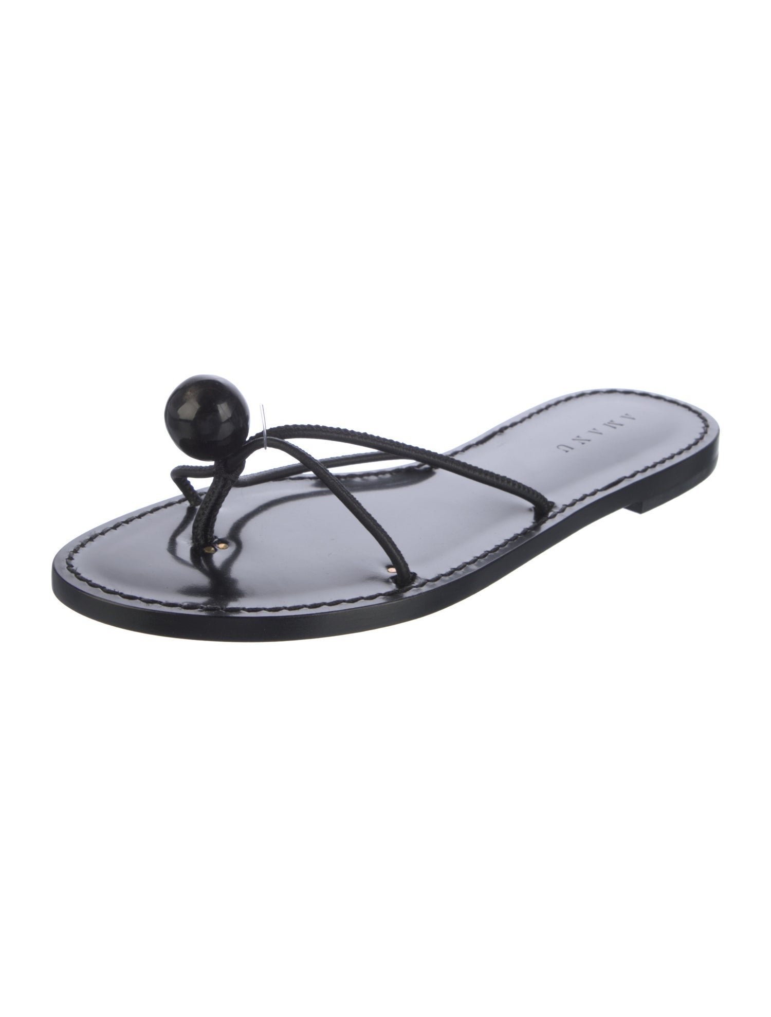 Amanu Patent Leather Slides