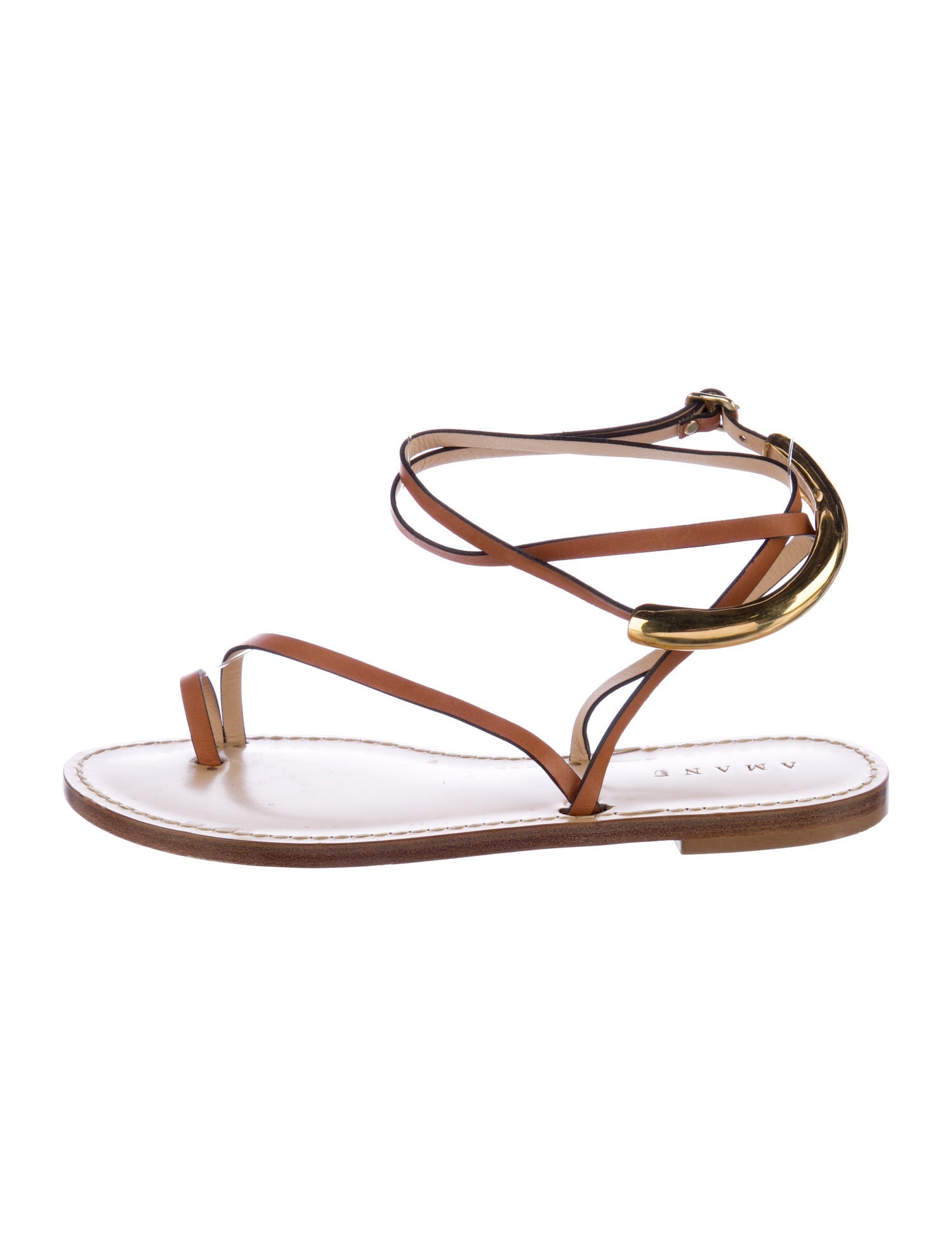 Amanu Leather Slingback Sandals
