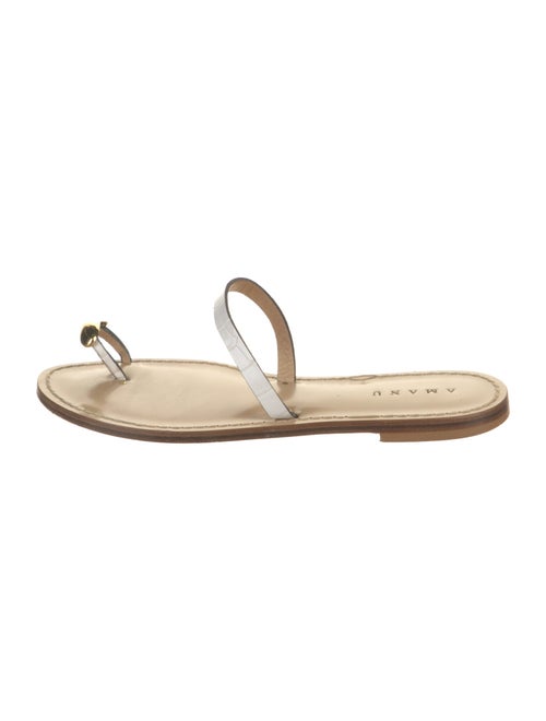 Amanu Leather Slides